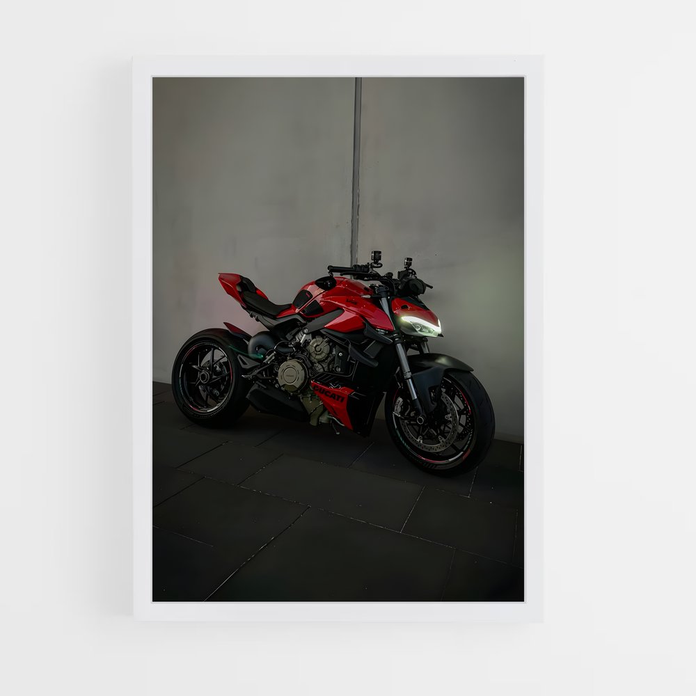Poster Streetfighter v audacieux – affiche Ducati (vue 3)